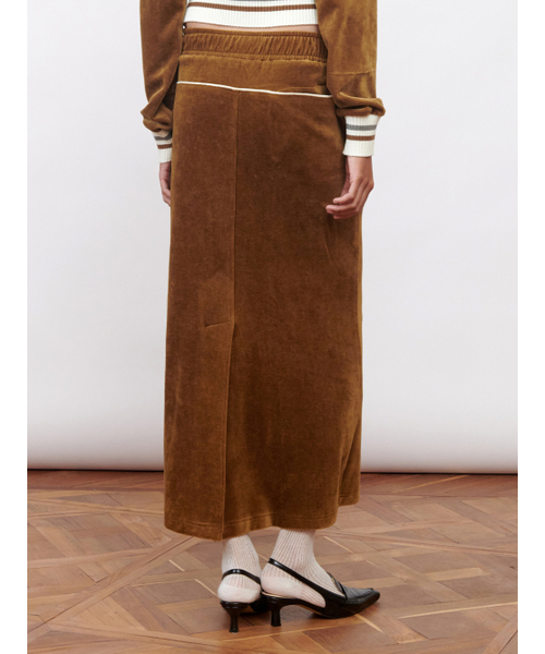 Kijun(キジュン)の「Velour Long Skirt Brown(スカート・レディース・その他・SMALL/MEDIUM/LARGE)」の3枚目の写真