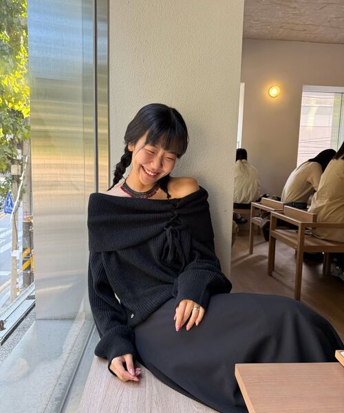 PAIN OR PLEASURE（ペインオアプレジャー）の「KAREN CORSET KNIT black（ニット/セーター・レディース・その他・ONE SIZE）」の2枚目の写真