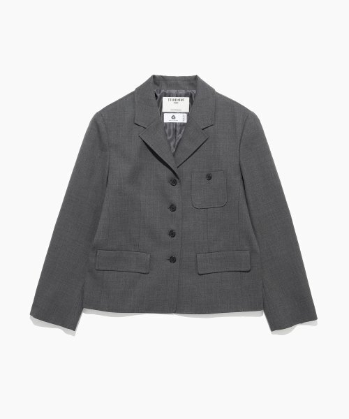 TTUDEMENT(トュードメント)の「VINTAGE WOOL JACKET CHARCOAL(テーラードジャケット・レディース・その他・MEDIUM/SMALL)」の2枚目の写真