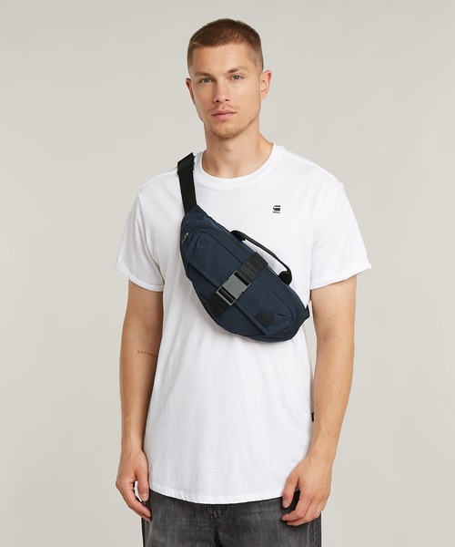 G-STAR（ジースター）の「BUM BAG/ロゴウエストポーチ/ボディーバッグ（ボディバッグ/ウエストポーチ・メンズ・ダークブルー/グレー・ONE SIZE）」の6枚目の写真