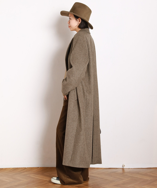 AP STUDIO(エーピーストゥディオ)の「シャギーチェックチェスターコート(チェスターコート・レディース・ブラウン・36/38)」の12枚目の写真