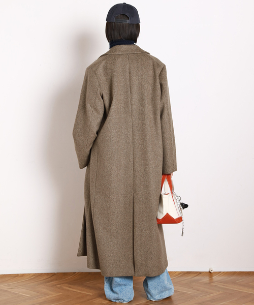 AP STUDIO(エーピーストゥディオ)の「シャギーチェックチェスターコート(チェスターコート・レディース・ブラウン・36/38)」の16枚目の写真