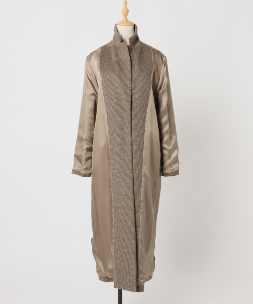 AP STUDIO(エーピーストゥディオ)の「シャギーチェックチェスターコート(チェスターコート・レディース・ブラウン・36/38)」の6枚目の写真