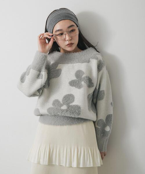 フラワージャガードニット（ニット/セーター）｜SENSE OF PLACE by