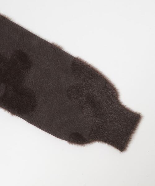 SENSE OF PLACE by URBAN RESEARCH（センスオブプレイスバイアーバンリサーチ）の「フラワージャガードニット（ニット/セーター・レディース・ブラウン/ブラック/グレー・ONE）」の19枚目の写真