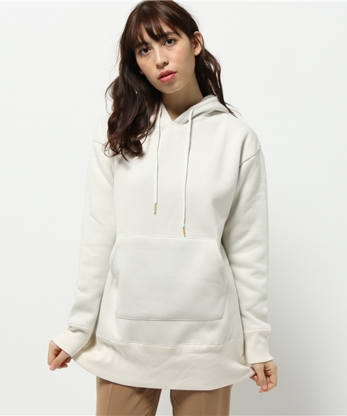 OUTLET(アウトレット)の「【Ciaopanic】ファーボンディングチュニック(Tシャツ/カットソー・レディース・オフホワイト/ネイビー/グレー・FREE)」の2枚目の写真