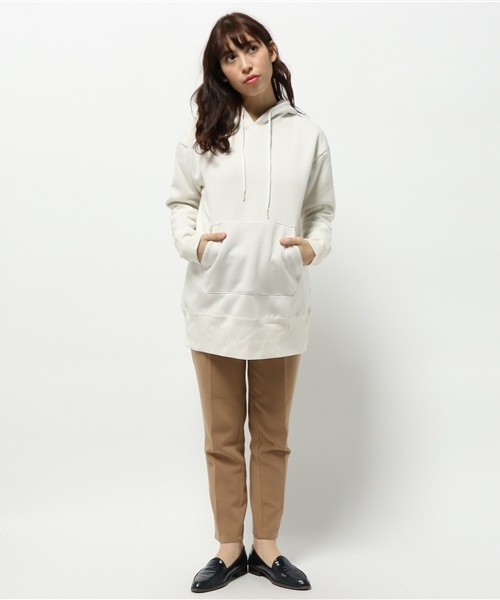 OUTLET(アウトレット)の「【Ciaopanic】ファーボンディングチュニック(Tシャツ/カットソー・レディース・オフホワイト/ネイビー/グレー・FREE)」の8枚目の写真