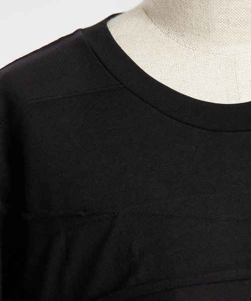 gomme（ゴム）の「アシメパネルカットワンピース（ワンピース・レディース・ブラック・MEDIUM）」の5枚目の写真