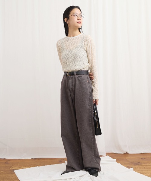 fig Ｌondon（フィグロンドン）の「mii pullover（Tシャツ/カットソー・レディース・ブラック/アイボリー・FREE）」の5枚目の写真