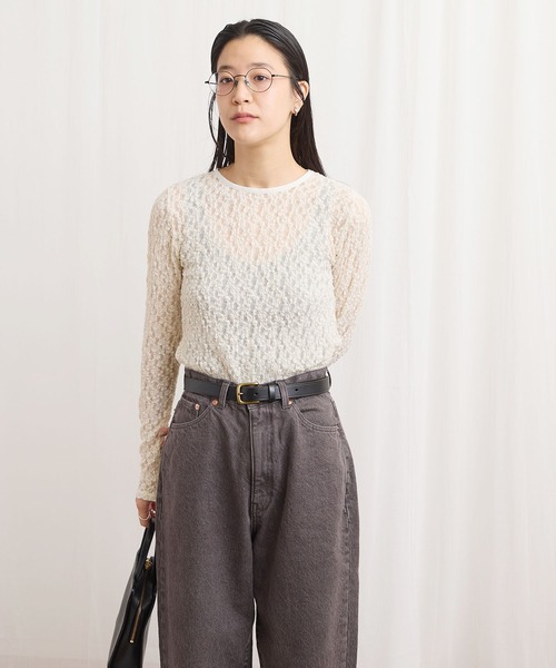 fig London(フィグロンドン)の「mii pullover(Tシャツ/カットソー・レディース・ブラック/アイボリー・FREE)」の19枚目の写真