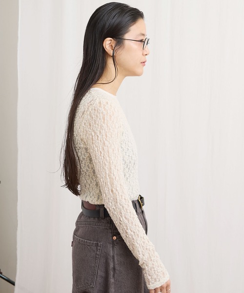 fig London(フィグロンドン)の「mii pullover(Tシャツ/カットソー・レディース・ブラック/アイボリー・FREE)」の21枚目の写真