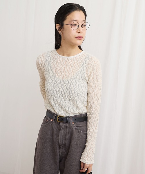 fig London(フィグロンドン)の「mii pullover(Tシャツ/カットソー・レディース・ブラック/アイボリー・FREE)」の22枚目の写真