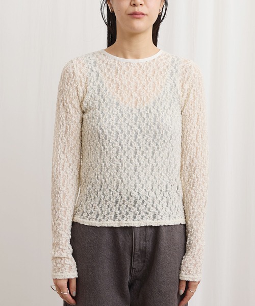 fig Ｌondon（フィグロンドン）の「mii pullover（Tシャツ/カットソー・レディース・ブラック/アイボリー・FREE）」の14枚目の写真