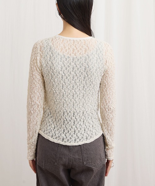 fig Ｌondon（フィグロンドン）の「mii pullover（Tシャツ/カットソー・レディース・ブラック/アイボリー・FREE）」の15枚目の写真