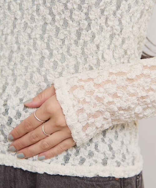 fig Ｌondon（フィグロンドン）の「mii pullover（Tシャツ/カットソー・レディース・ブラック/アイボリー・FREE）」の18枚目の写真