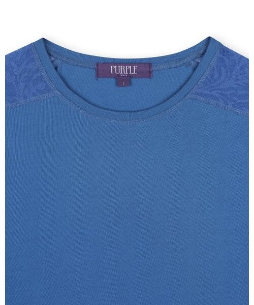 BESLOW（ビースロー）の「MESH COMBI T-SHIRTS BLUE（Tシャツ/カットソー・メンズ・その他・MEDIUM/SMALL/X-LARGE/LARGE）」の2枚目の写真