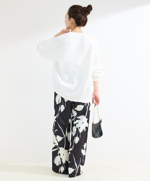 B.C STOCK（ベーセーストック）の「《追加10》手洗い可 / ダンボールコクーンプルオーバー（Tシャツ/カットソー・レディース・チャコールグレー/ネイビー/ホワイト/ブラウン・FREE）」の20枚目の写真