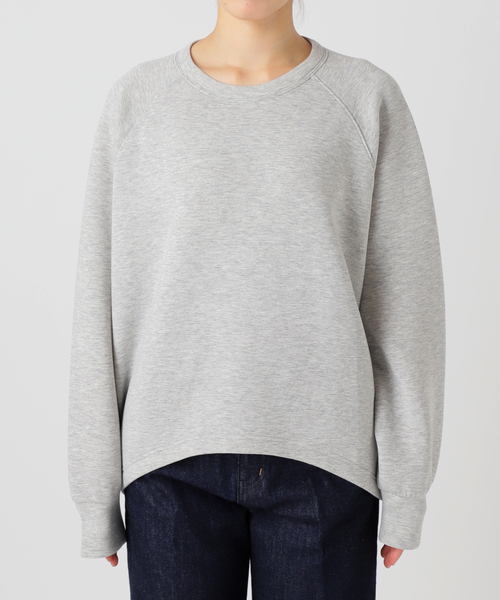 B.C STOCK（ベーセーストック）の「《追加10》手洗い可 / ダンボールコクーンプルオーバー（Tシャツ/カットソー・レディース・チャコールグレー/ネイビー/ホワイト/ブラウン・FREE）」の8枚目の写真