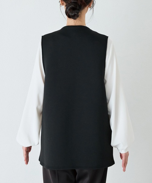 INCEDE(インシード)の「スポンジリバー パールボタンベスト(ベスト・レディース・ブラック・L/M/LL)」の15枚目の写真