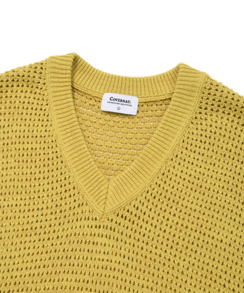 COVERNAT(カバーナット)の「クロシェニットベストライトイエロー(ベスト・レディース・その他・SMALL/MEDIUM/LARGE/X-LARGE)」の3枚目の写真
