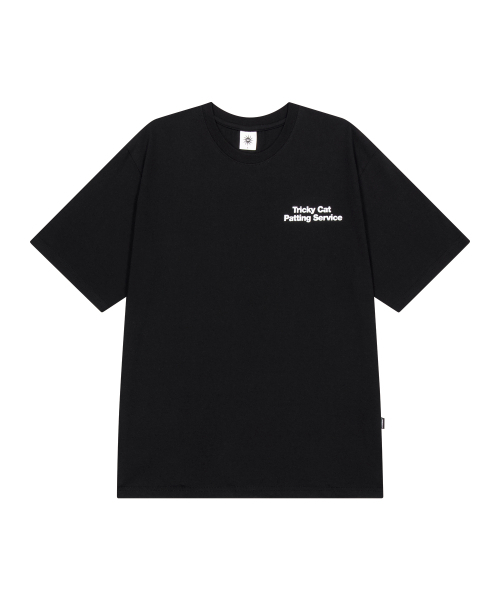 DOMINANT（ドミナント）の「TRICKY CAT PATTING SERVIE T-SHIRTS BLACK（Tシャツ/カットソー・レディース・その他・MEDIUM/LARGE/X-LARGE）」の2枚目の写真