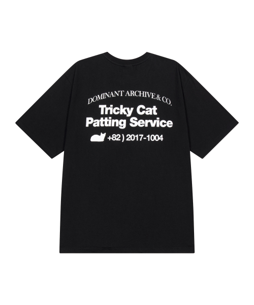 DOMINANT（ドミナント）の「TRICKY CAT PATTING SERVIE T-SHIRTS BLACK（Tシャツ/カットソー・レディース・その他・MEDIUM/LARGE/X-LARGE）」の3枚目の写真