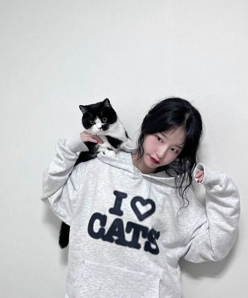 ITZAVIBE(イッザバイブ)の「I LOVE CATS HOODIE(パーカー・レディース・その他・MEDIUM/LARGE)」の7枚目の写真