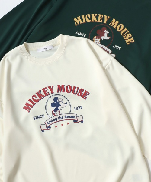 Disney(ディズニー)の「2026SS Disney/ディズニー ミッキーフレンズ オーバーサイズ 裏毛 バックプリントスウェットトレーナー(スウェット・レディース・グリーン/サックスブルー/アイボリー/ブラック・M/L)」の2枚目の写真