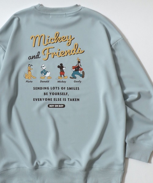 Disney(ディズニー)の「2026SS Disney/ディズニー ミッキーフレンズ オーバーサイズ 裏毛 バックプリントスウェットトレーナー(スウェット・レディース・グリーン/サックスブルー/アイボリー/ブラック・M/L)」の22枚目の写真