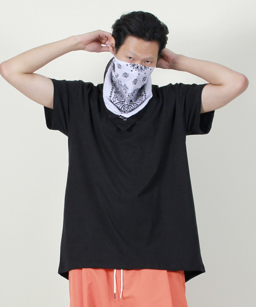 DEMARC(ドゥマーク)の「30番手 Uネック アンバランス 半袖Tシャツ ブラック(Tシャツ/カットソー・メンズ・その他・LARGE/MEDIUM)」の6枚目の写真