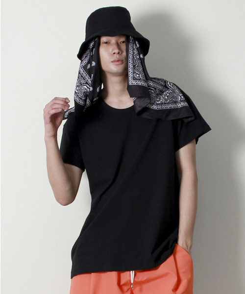DEMARC(ドゥマーク)の「30番手 Uネック アンバランス 半袖Tシャツ ブラック(Tシャツ/カットソー・メンズ・その他・LARGE/MEDIUM)」の13枚目の写真