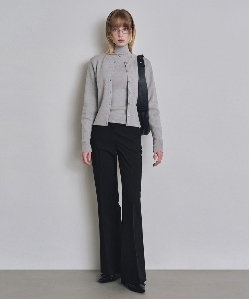 COSTUME O’CLOCK(コスチュームオクロック)の「セミブーツカットスラックス ブラック COWPT001BLACK(スラックス・レディース・その他・LARGE/SMALL/MEDIUM)」の2枚目の写真