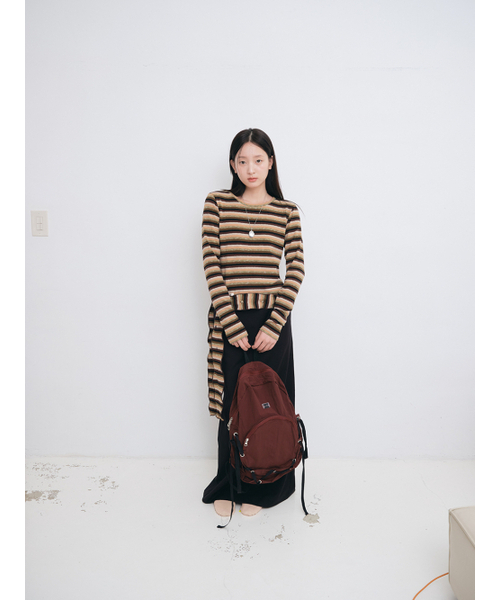 MUWM(ムウム)の「ネストリボンナイロンバックパック Nest Backpack (プラムレッド)(バックパック/リュック・レディース・その他・FREE)」の19枚目の写真