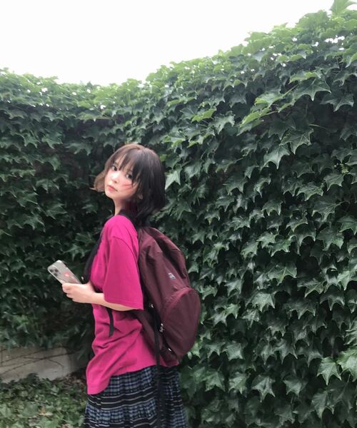 MUWM(ムウム)の「ネストリボンナイロンバックパック Nest Backpack (プラムレッド)(バックパック/リュック・レディース・その他・FREE)」の14枚目の写真