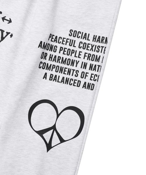Cavish（カビシ）の「HARMONY SWEATPANTS LIGHT GREY(CV2ESUPA04B)（スウェットパンツ・レディース・ライトグレー・SMALL/MEDIUM/LARGE）」の6枚目の写真