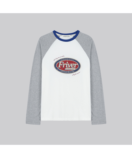 FRIVER07(フリバー07)の「Friver raglan coloring t-shirt_2color(Tシャツ/カットソー・レディース・ライトグレー/アイボリー・FREE)」の1枚目の写真