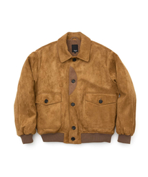 WMC（ダブリューエムシー）の「スエードライクカラー ブルゾン_BROWN（MA-1）」