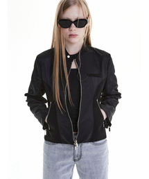 WHOLE PAPER（ホールペーパー）の「バイカー ナイロン ジャケット (ブラック)（ナイロンジャケット）」