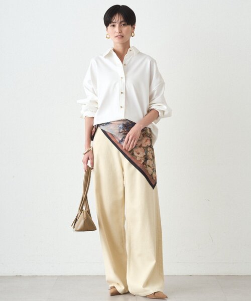 LOUNGEDRESS（ラウンジドレス）の「ワイドカラーデニムパンツ（デニムパンツ・レディース・イエロー・MEDIUM/SMALL）」の2枚目の写真