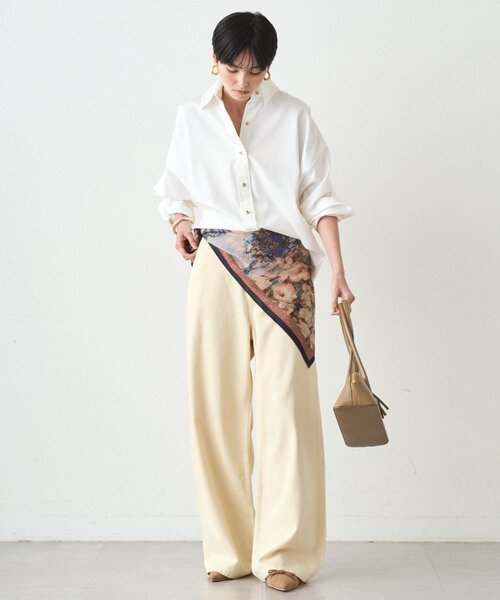 LOUNGEDRESS（ラウンジドレス）の「ワイドカラーデニムパンツ（デニムパンツ・レディース・イエロー・MEDIUM/SMALL）」の3枚目の写真