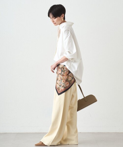 LOUNGEDRESS（ラウンジドレス）の「ワイドカラーデニムパンツ（デニムパンツ・レディース・イエロー・MEDIUM/SMALL）」の4枚目の写真