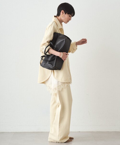 LOUNGEDRESS（ラウンジドレス）の「ワイドカラーデニムパンツ（デニムパンツ・レディース・イエロー・MEDIUM/SMALL）」の10枚目の写真