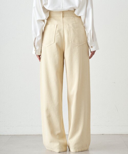 LOUNGEDRESS（ラウンジドレス）の「ワイドカラーデニムパンツ（デニムパンツ・レディース・イエロー・MEDIUM/SMALL）」の14枚目の写真