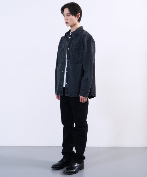 PLAC(プラック)の「ウォッシュドデニムシャケットブラック(デニムジャケット・メンズ・その他・LARGE/MEDIUM)」の8枚目の写真