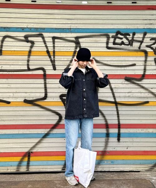 PLAC(プラック)の「ウォッシュドデニムシャケットブラック(デニムジャケット・メンズ・その他・LARGE/MEDIUM)」の5枚目の写真