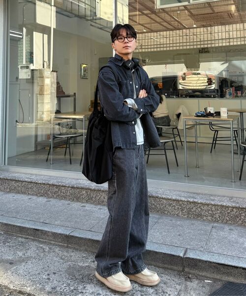 PLAC(プラック)の「ウォッシュドデニムシャケットブラック(デニムジャケット・メンズ・その他・LARGE/MEDIUM)」の3枚目の写真