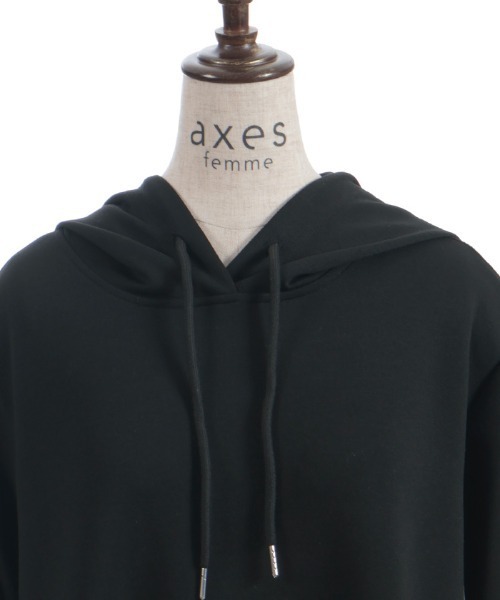 axes femme(アクシーズファム)の「配色パーカーワンピース(ワンピース・レディース・チャコール/ブラック・FREE)」の21枚目の写真