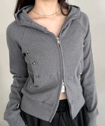 Bamm（バム）の「スタッズダブルジップパーカー（パーカー）」