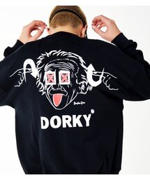 DORKY（ドルキ）の「アインシュタインヘビースウェットシャツブラック（スウェット）」