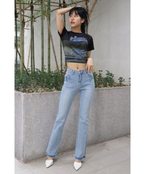 DILETTANTISME(ディレッタンティズム)の「ライトウォッシングセミブーツカットスパンデニム(デニムパンツ・レディース・その他・SMALL/MEDIUM/LARGE)」の10枚目の写真